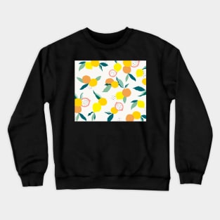 Summer fruits with dots Crewneck Sweatshirt